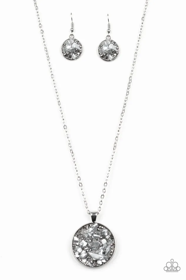 Necklaces Glam Crush Monday Silver Paparazzi Necklace All Eyes On U Jewelry Paparazzi Accessories