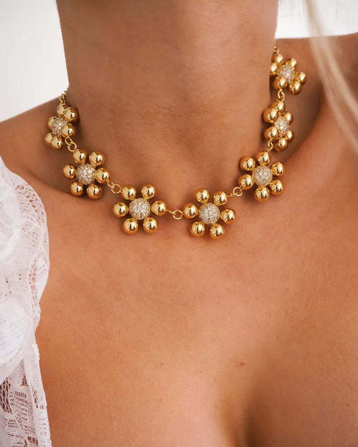 Necklaces Luv Aj Daisy Statement Necklace Gold Necklaces Luv Aj Daisy Statement Necklace Gold