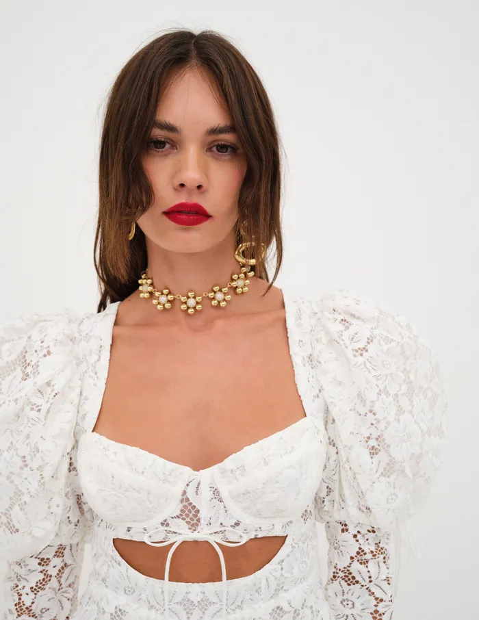 Necklaces Luv Aj Daisy Statement Necklace Gold Necklaces Luv Aj Daisy Statement Necklace Gold