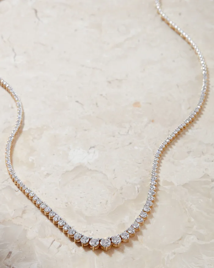Necklaces Luv Aj Fine The Graduated Tennis Necklace