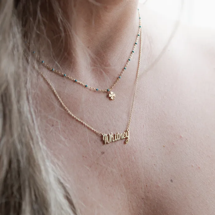 Necklaces Suetables Bella Custom Name Necklace