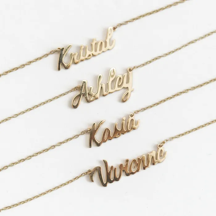 Necklaces Suetables Bella Custom Name Necklace