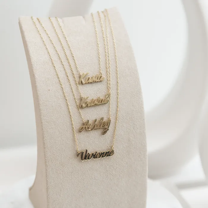 Necklaces Suetables Bella Custom Name Necklace