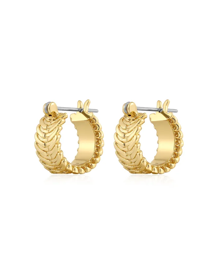 PreStyled Sets Luv Aj Domenico Chain Hoops Gold