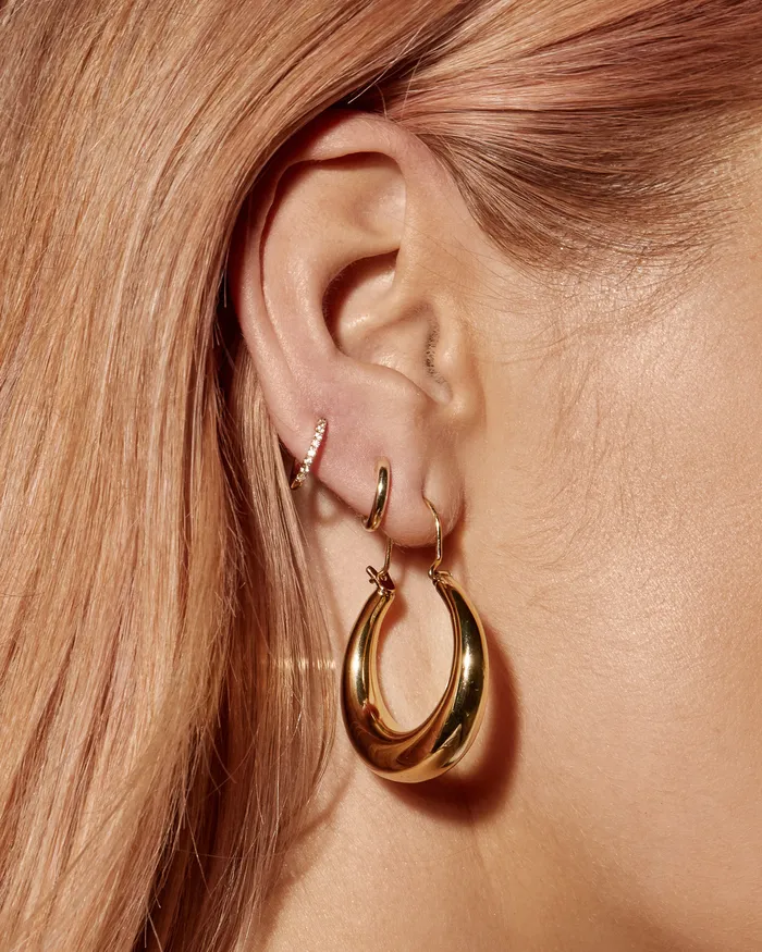 PreStyled Sets Martina Tube Hoops Gold Luv Aj PreStyled Sets Martina Tube Hoops Gold Luv Aj
