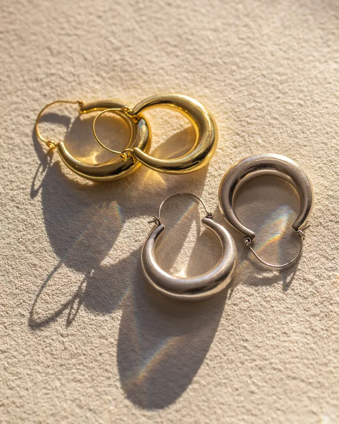 PreStyled Sets Martina Tube Hoops Gold Luv Aj PreStyled Sets Martina Tube Hoops Gold Luv Aj