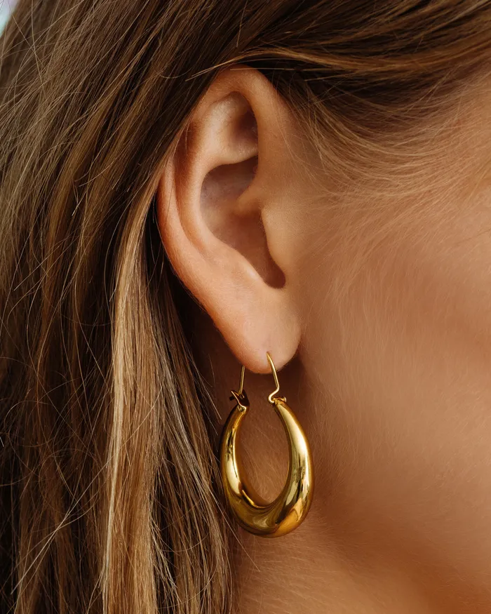 PreStyled Sets Martina Tube Hoops Gold Luv Aj PreStyled Sets Martina Tube Hoops Gold Luv Aj