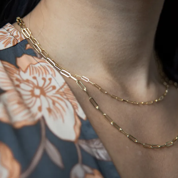 PreStyled Sets Suetables Paperclip Chain Gold Filled