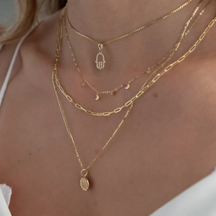PreStyled Sets Suetables Paperclip Chain Gold Filled