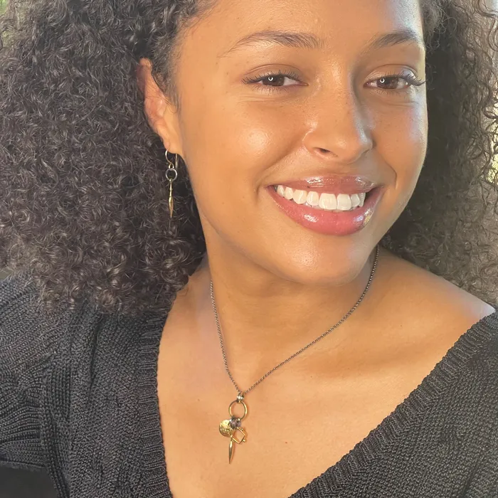 Q Evon Necklaces Triple Charm Mixed Metal Necklace