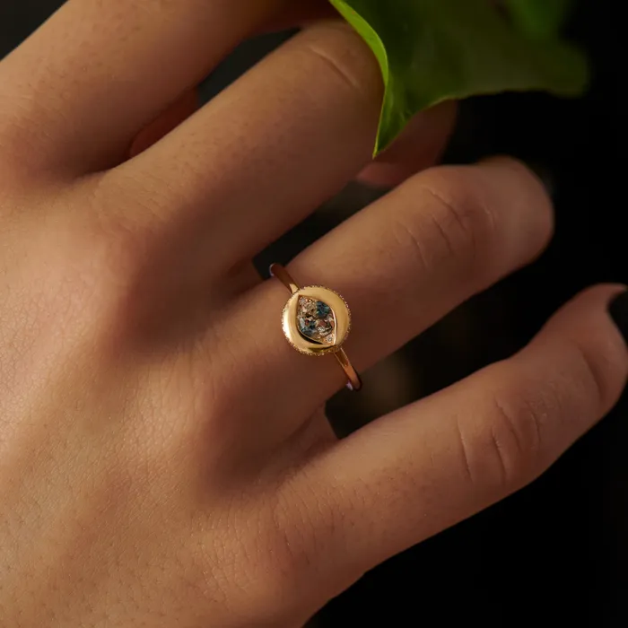 Rings ARTEMER Ayin Parti Sapphire Diamond Ring