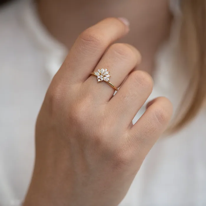 Rings Diamond Snowflake Ring ARTEMER