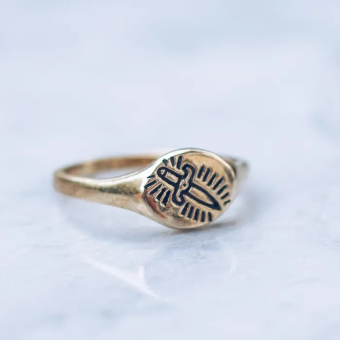 Rings JewelryLab KILL ME SOFTLY RING XS BRASS