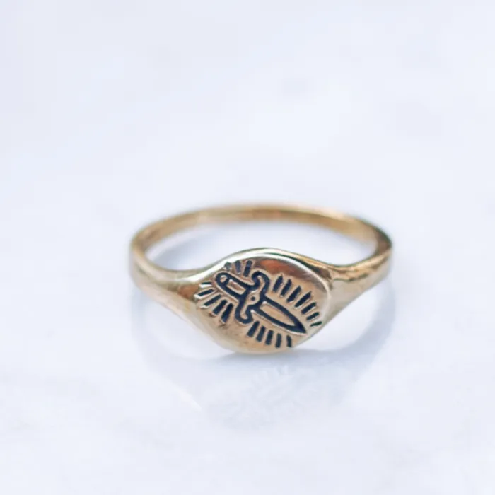 Rings JewelryLab KILL ME SOFTLY RING XS BRASS
