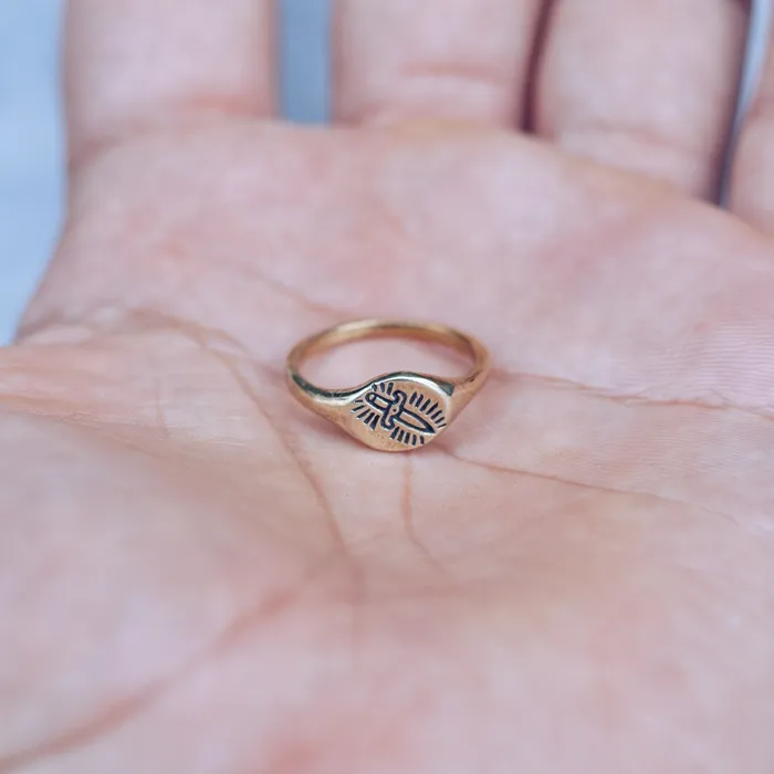 Rings JewelryLab KILL ME SOFTLY RING XS BRASS