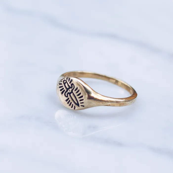 Rings JewelryLab KILL ME SOFTLY RING XS BRASS