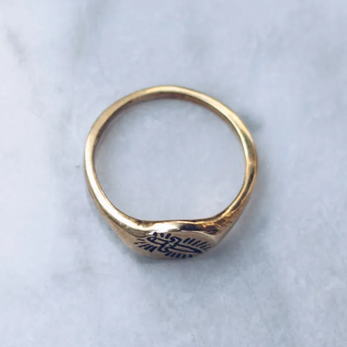 Rings JewelryLab KILL ME SOFTLY RING XS BRASS