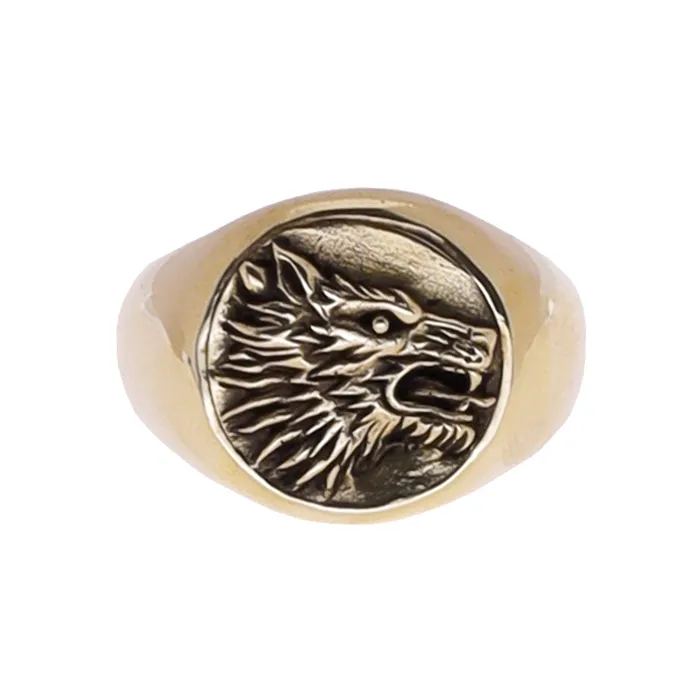 Rings JewelryLab WOLF RING BRASS