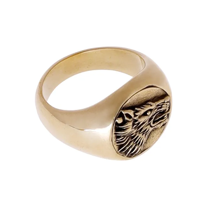 Rings JewelryLab WOLF RING BRASS
