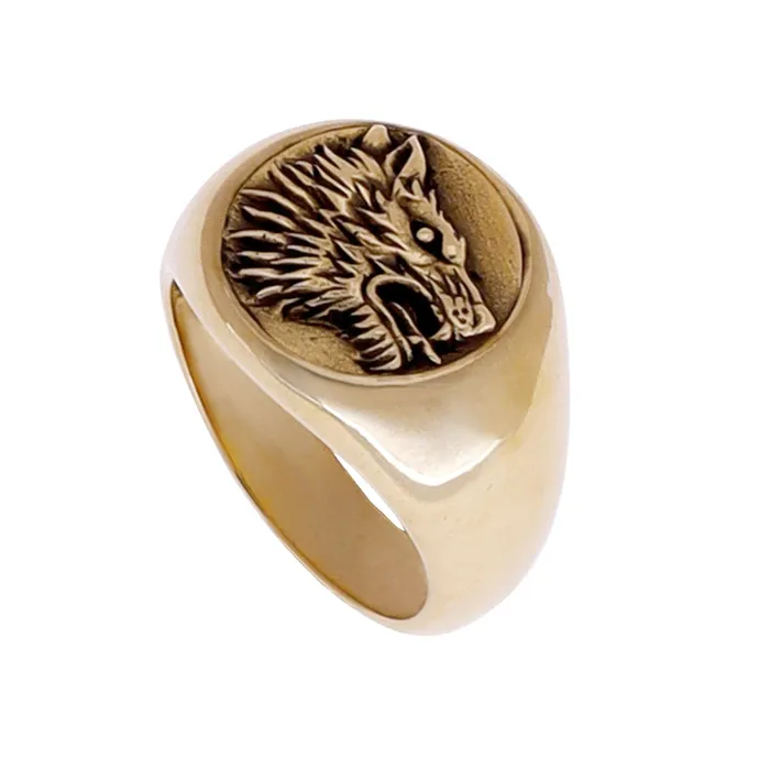 Rings JewelryLab WOLF RING BRASS