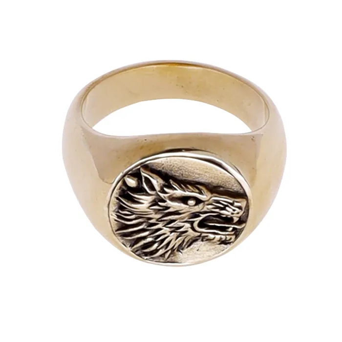 Rings JewelryLab WOLF RING BRASS