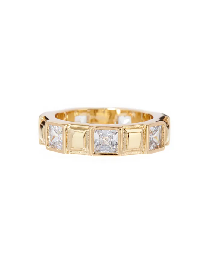 Rings Punk Stud Pyramid Ring Gold Luv Aj