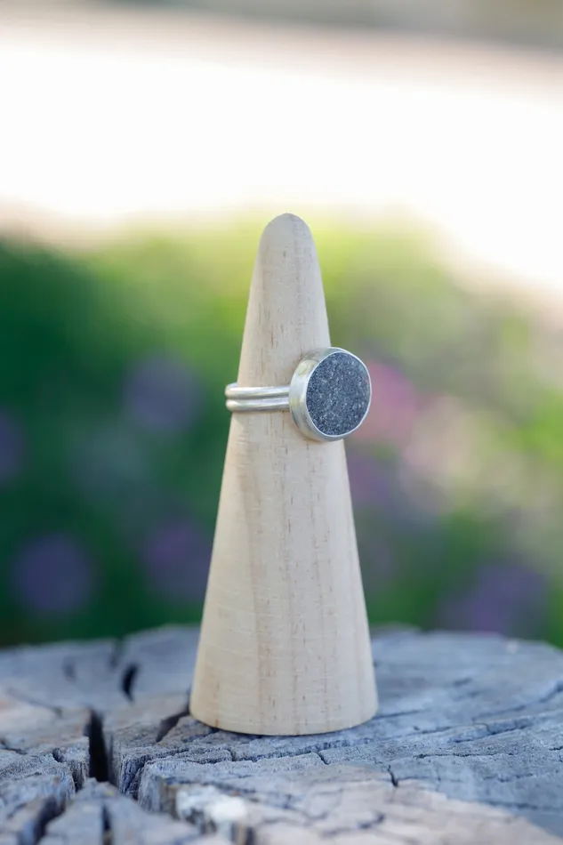 Rings Small N Simple Jewelry Light Gray River Stone Ring Size 6 Rings Small N Simple Jewelry Light Gray River Stone Ring Size 6