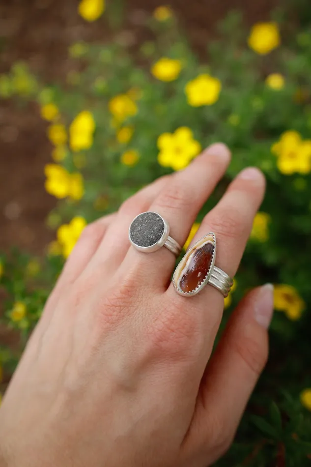 Rings Small N Simple Jewelry Light Gray River Stone Ring Size 6 Rings Small N Simple Jewelry Light Gray River Stone Ring Size 6