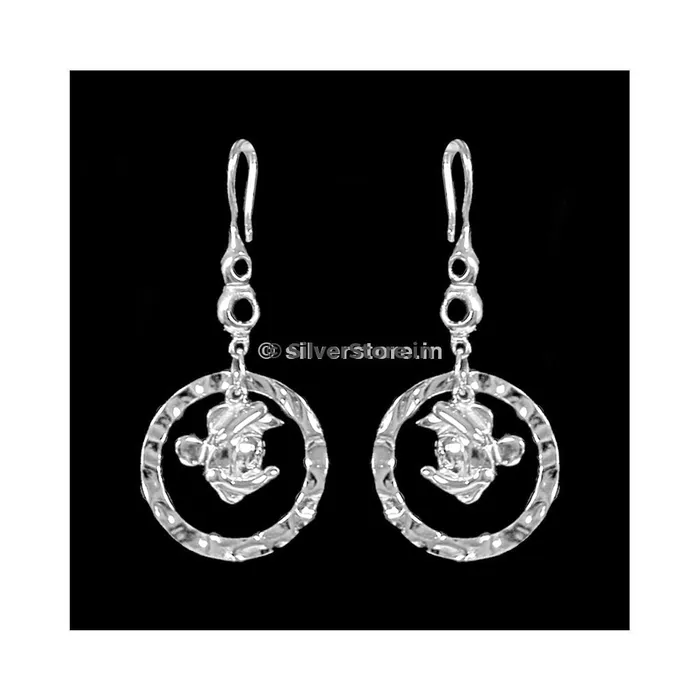 silversrorein Earrings Silver Mickey Earring
