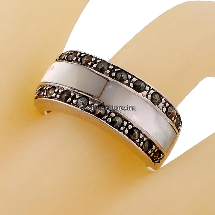 silversrorein Rings 925 Designer Silver Ring With SemiPrecious Stone silversrorein Rings 925 Designer Silver Ring With SemiPrecious Stone