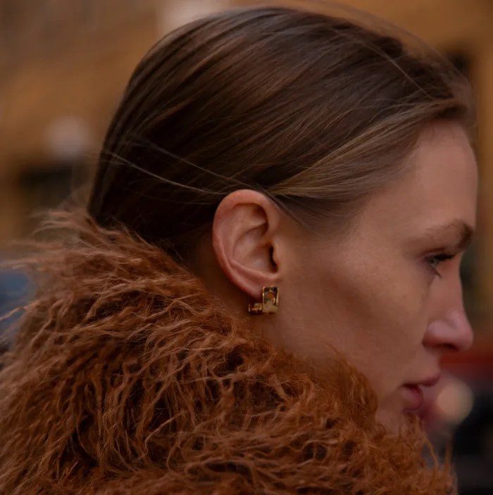 SOKO Earrings Bahari Square Hoop Earrings