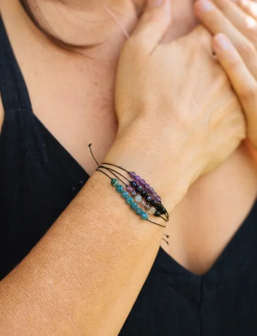 SoulKu Bracelets Apatite Hummingbird Adjustable Bracelet for Anything Is Possible