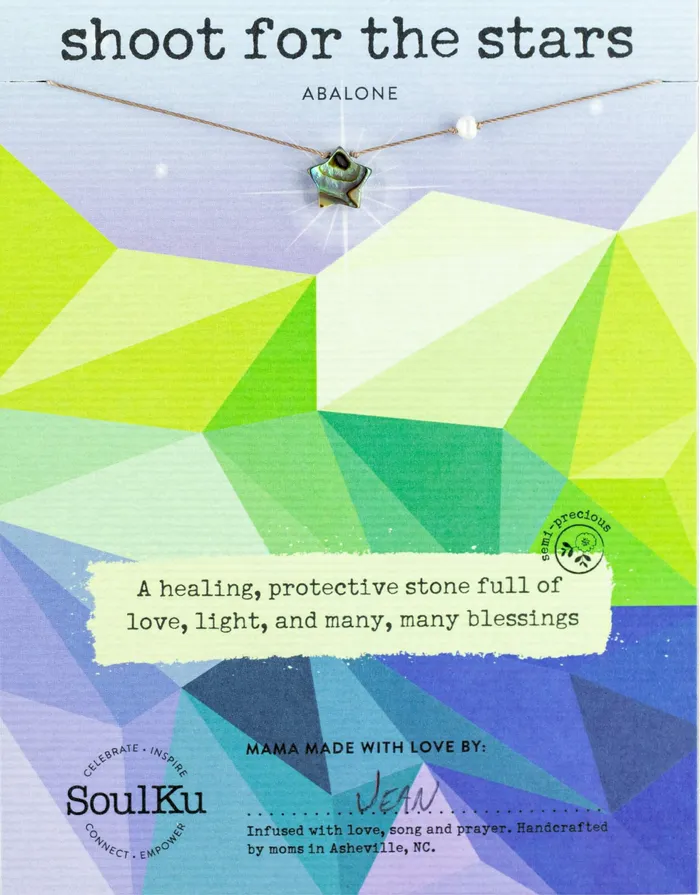 SoulKu Necklaces Abalone Shoot for the Stars Necklace