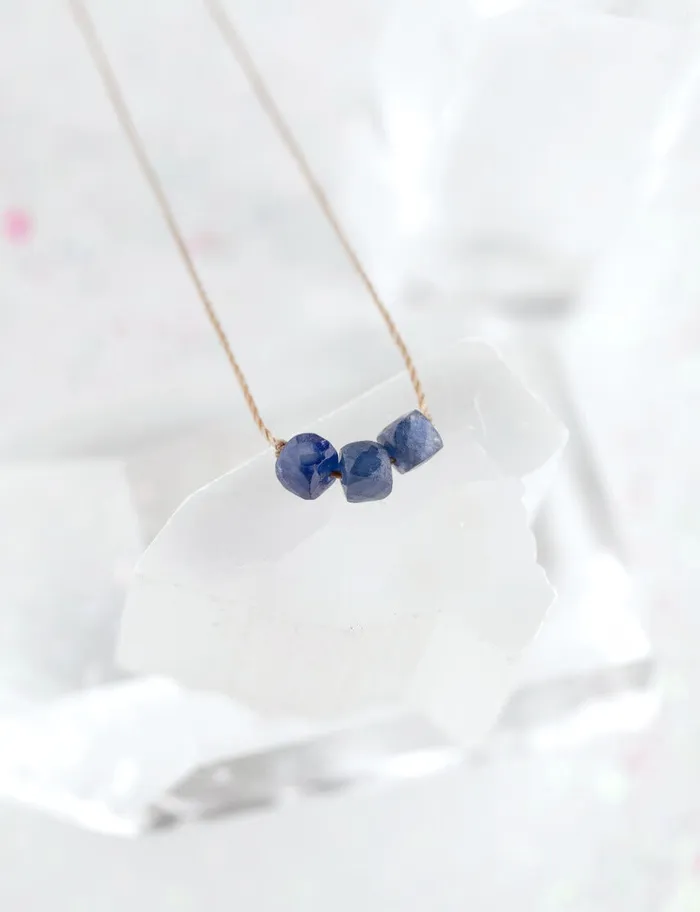 SoulKu Necklaces Sapphire September Birthstone Necklace