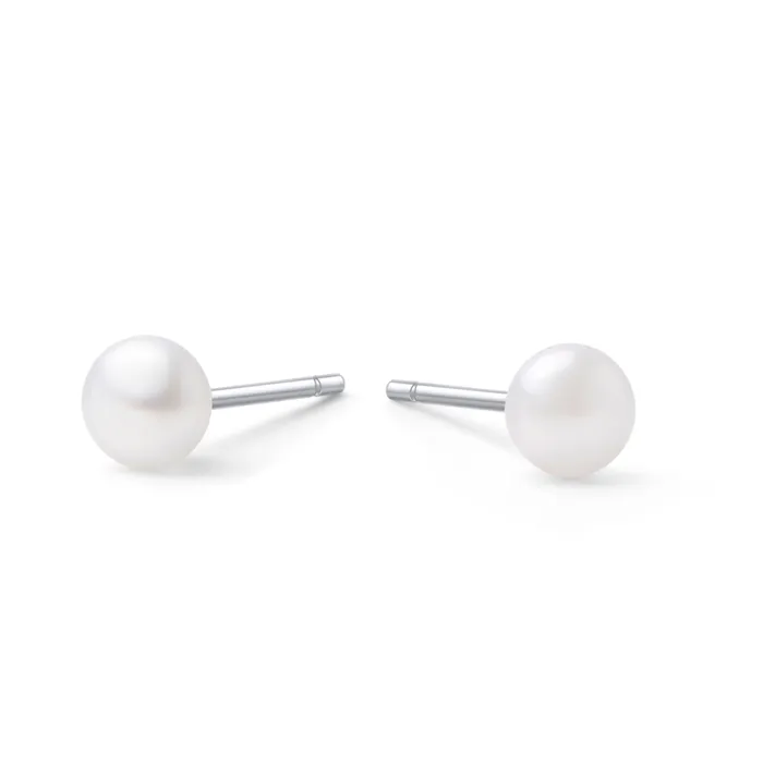 Stainless 3 mm pearl stud earrings miabijoux Earrings