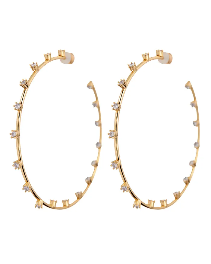 Stardust Statement Hoops Gold Luv Aj PreStyled Sets