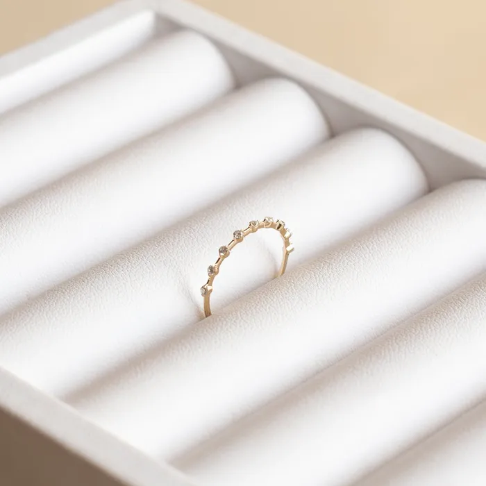 Suetables Rings 14K Gold Prong Set Ring