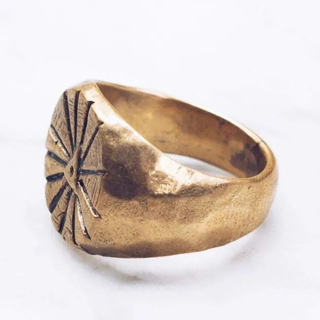 SUNRISE RING BRASS Jess Zabala Jewelry Rings
