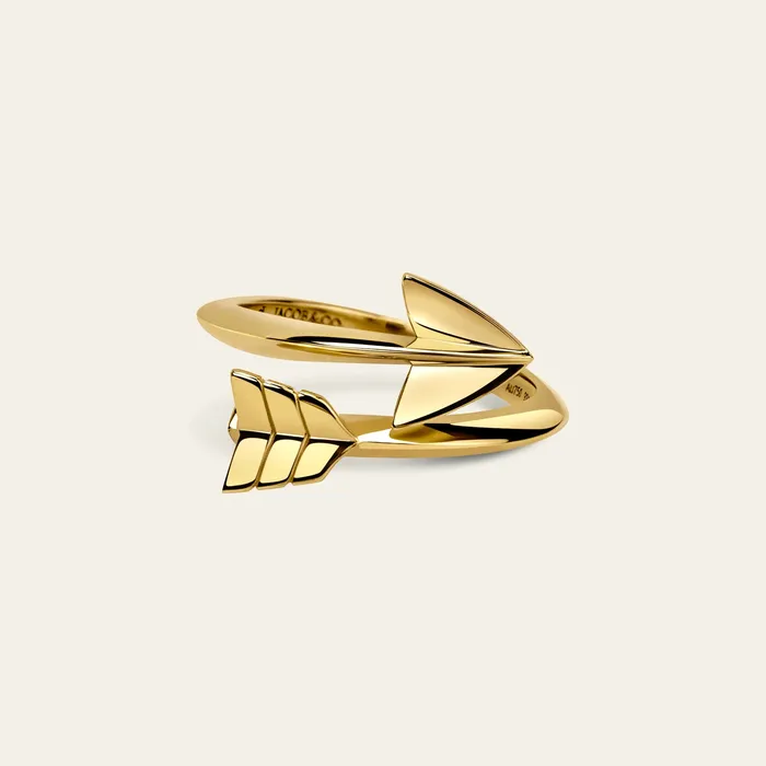 Super Arrow Ring Hand crafted in 18k yellow gold Rings