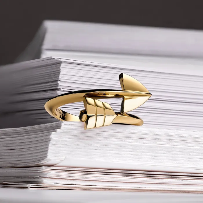 Super Arrow Ring Hand crafted in 18k yellow gold Rings