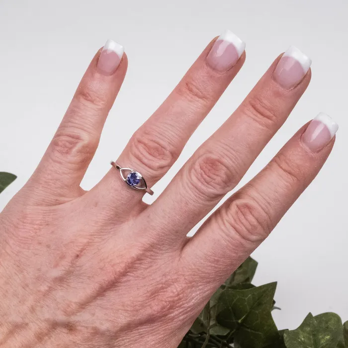 Tanzanite Ring 45mm 925 Silver Choose Size InnerVision Crystals Rings