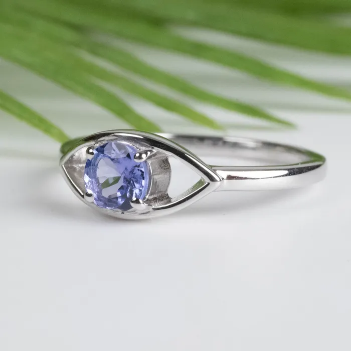 Tanzanite Ring 45mm 925 Silver Choose Size InnerVision Crystals Rings