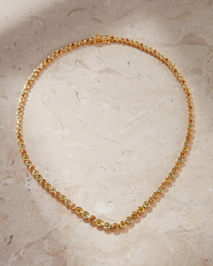 The Isla Tennis Necklace Luv Aj Fine Necklaces