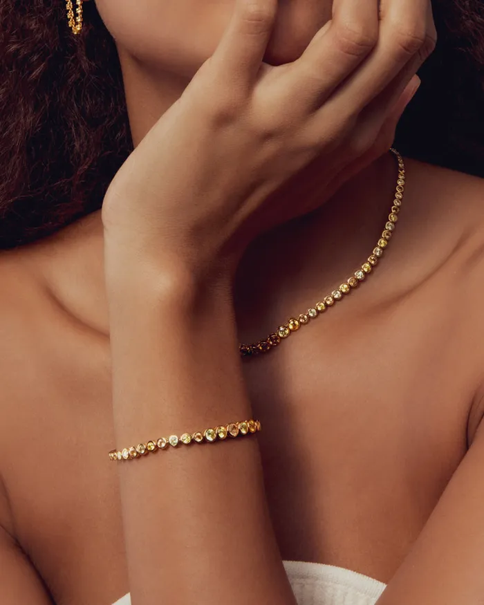 The Isla Tennis Necklace Luv Aj Fine Necklaces