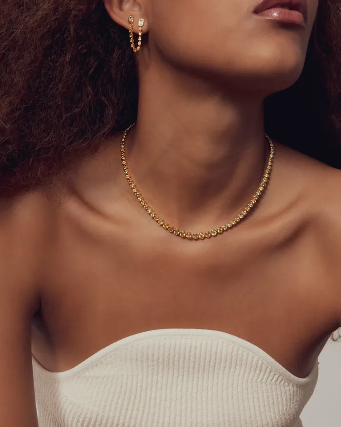 The Isla Tennis Necklace Luv Aj Fine Necklaces