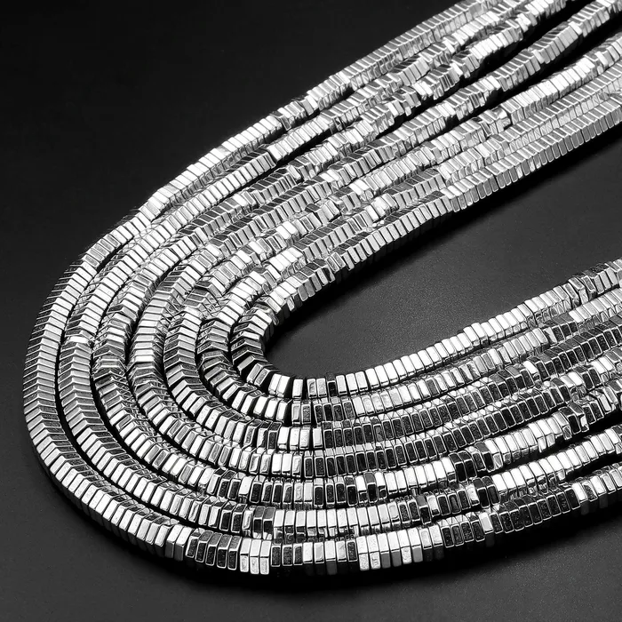Titanium Silver Hematite Hexagon Beads Center Drilled Faceted Spacers 2mm 3mm 4mm 6mm155 Strand Intrinsic Trading Rings