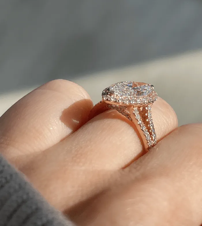 201 Carat Marquise Natural Diamond Engagement Ring Happy Jewelers Rings