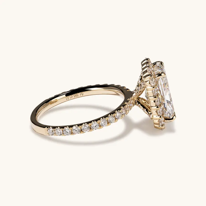 308 Radiant Lab Diamond Engagement Ring Happy Jewelers Rings