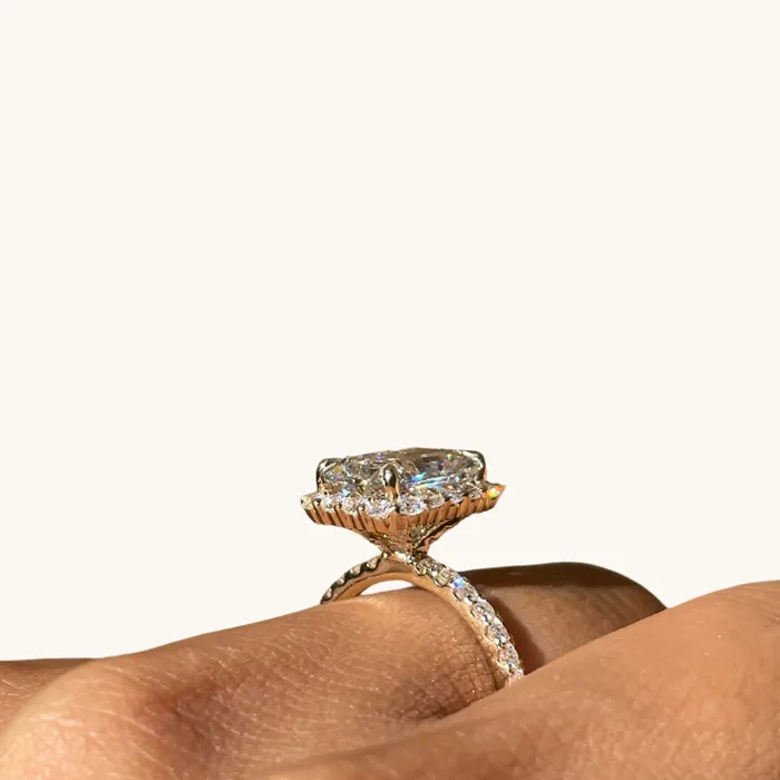 308 Radiant Lab Diamond Engagement Ring Happy Jewelers Rings