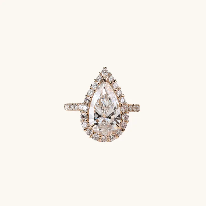 339 Pear Lab Diamond Engagement Ring Happy Jewelers Rings